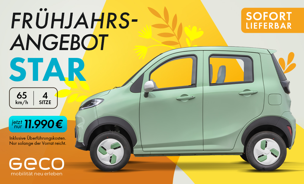 E-Kabinenroller Elektroauto Geco E-Automobile - Geco Automobile