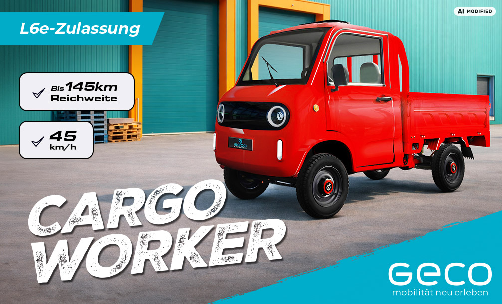 Elektro Transporter Cargo Worker Truck