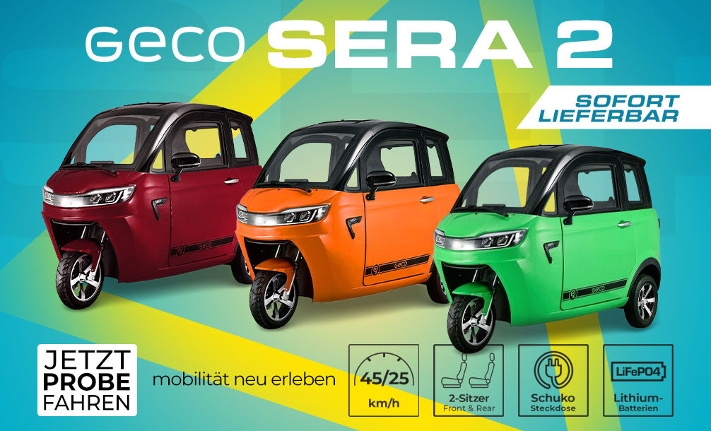 E-Kabinenroller Elektroauto Geco E-Automobile - Geco Automobile