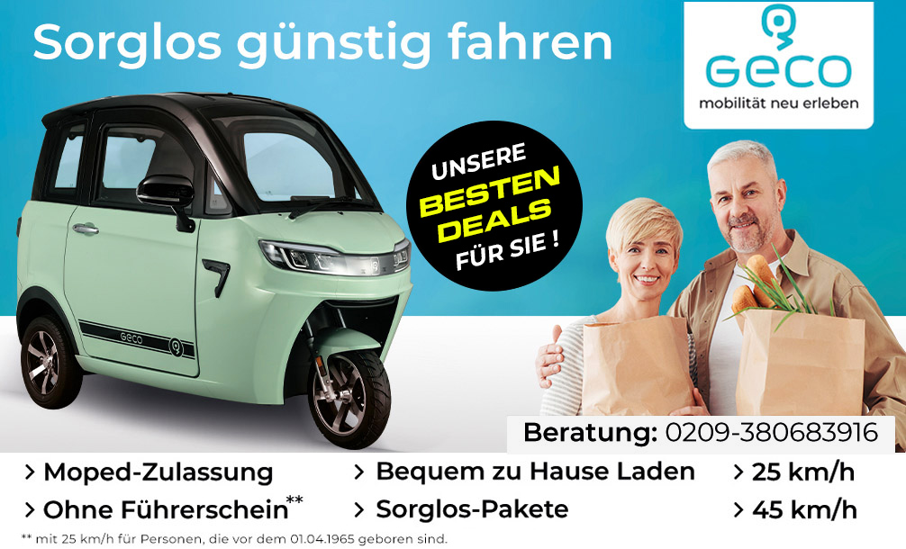 E-Kabinenroller Elektroauto Geco E-Automobile - Geco Automobile