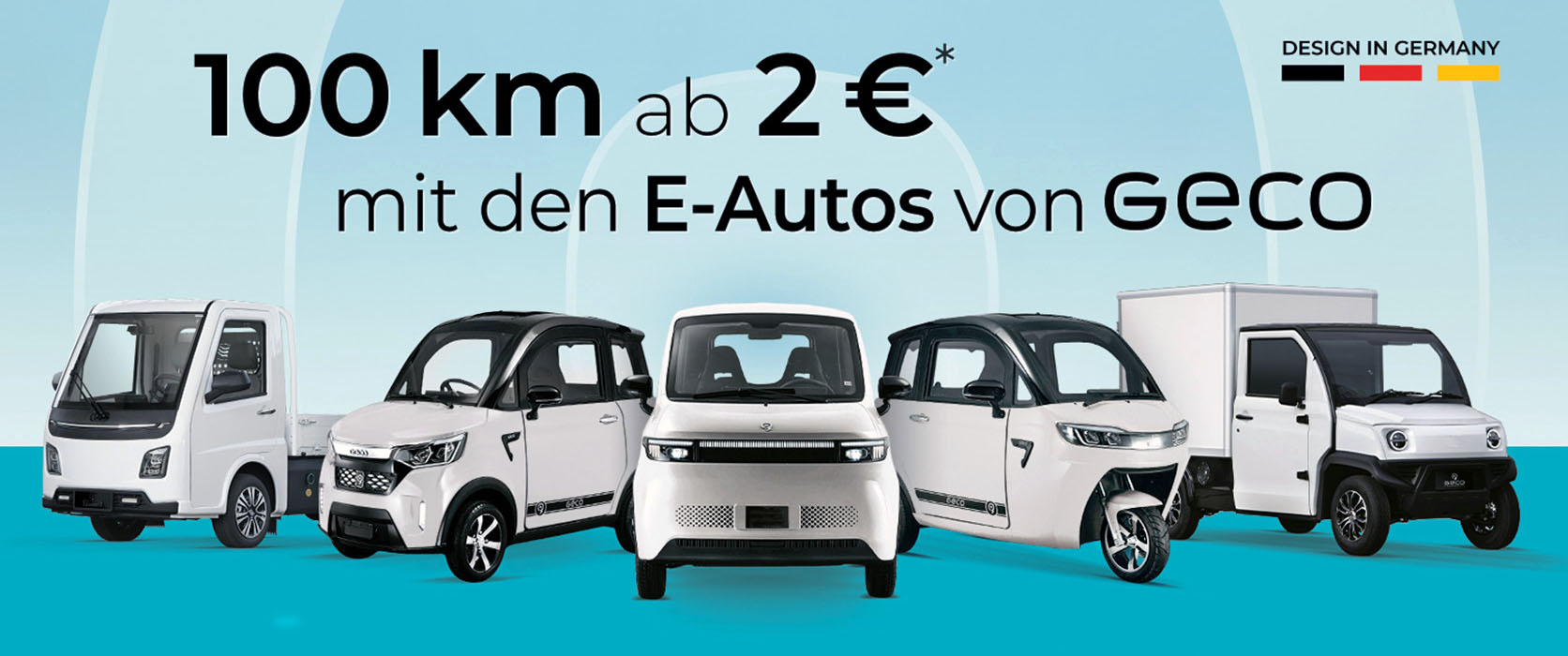 E-Fahrzeuge E-Kabinenroller Geco 45 Km/h