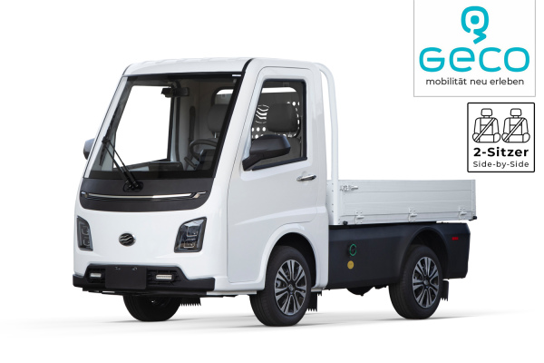 Geco Prime Cargo 80kmh inkl. 20.6KWLFP + Aluminum Hopper + Trailer Hook