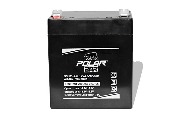 12V 4,5Ah Polar Bär AGM Batterie | Akku für Elektro Kinder Fahrzeuge
