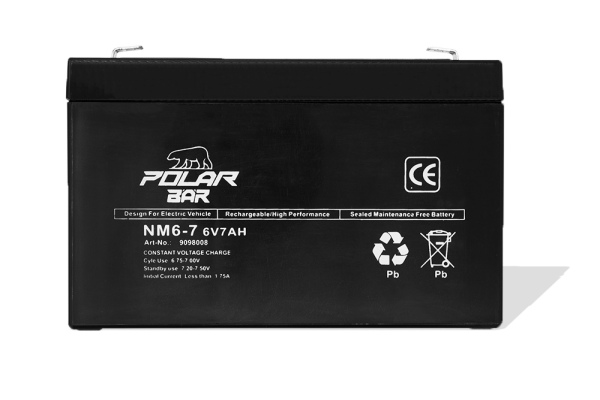 6V 7Ah Polar Bär AGM Batterie | Akku für Elektro Kinder Fahrzeuge