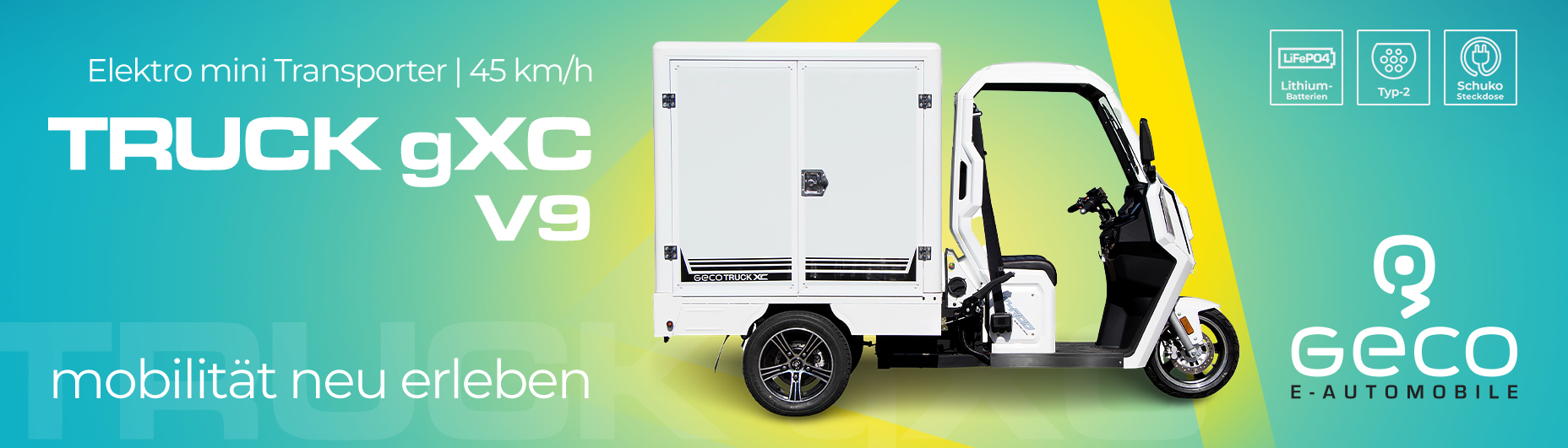 E-Kabinenroller Elektroauto Geco E-Automobile - Elektro Truck